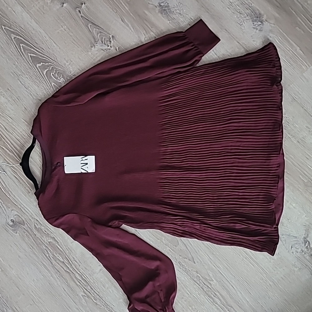 Zara Pleated Dress Women's Size Medium